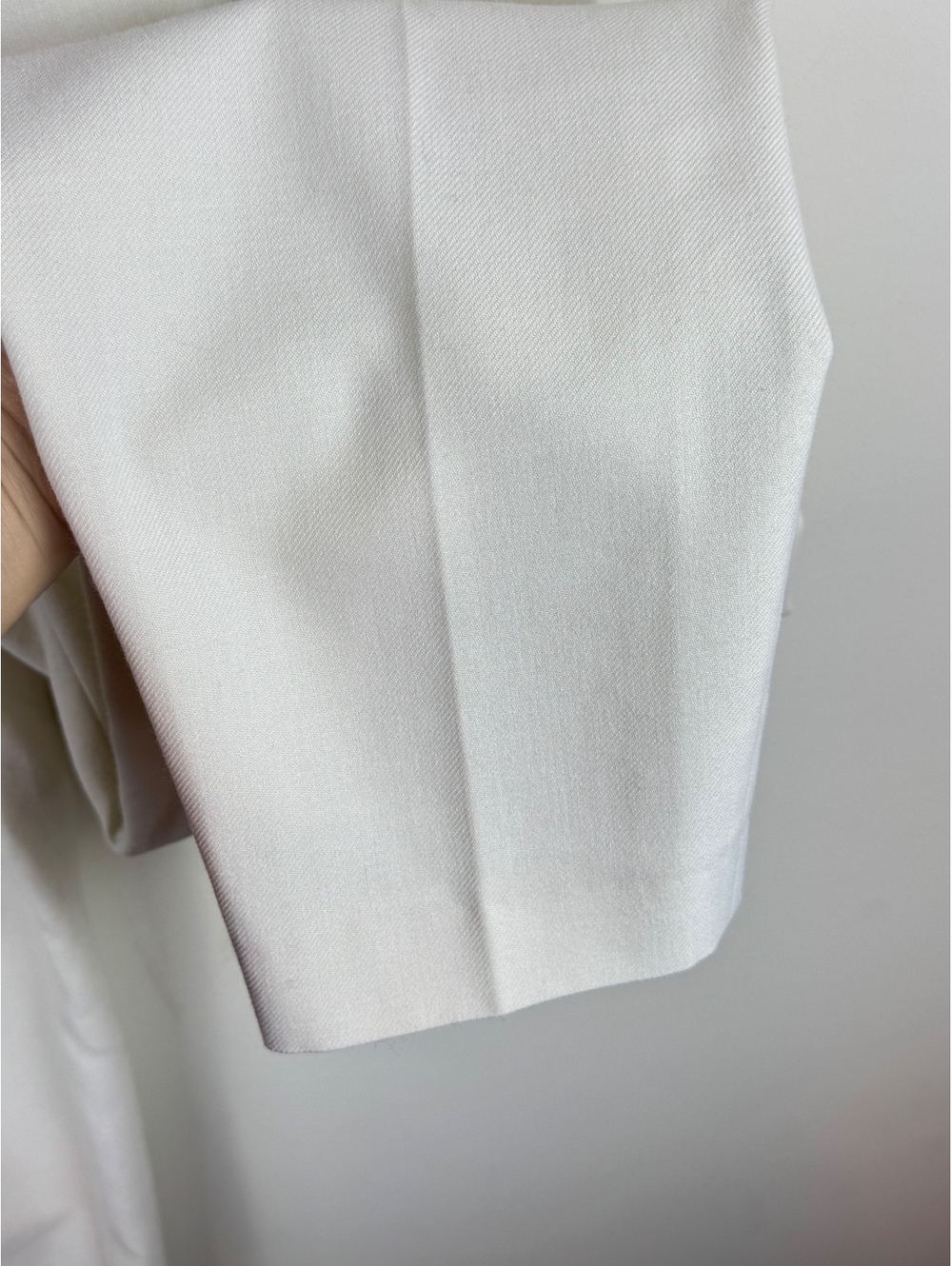 Les Coyotes de Paris Ivory High Rise Pleated Tailored Trousers Pants US 4 S - Picture 6 of 13